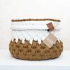 Cesta Beige and white