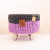 Puff Lila Bicolor